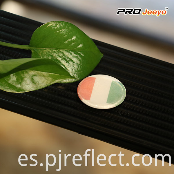 Reflective High Visibility Security Italia Flag Pin Brooch